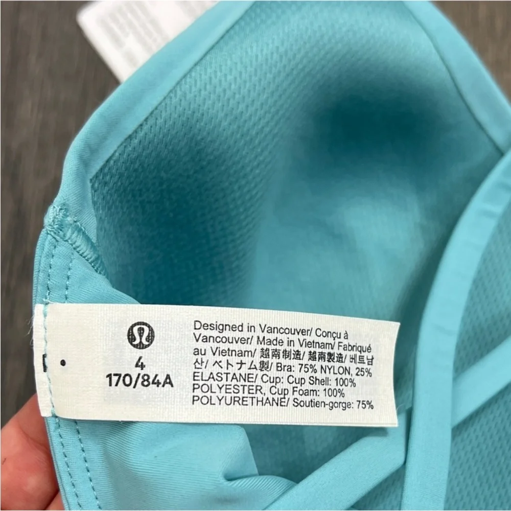 NEW Lululemon Like a Cloud Bra Long Line *Light Support, B/C Cup Tidal Teal